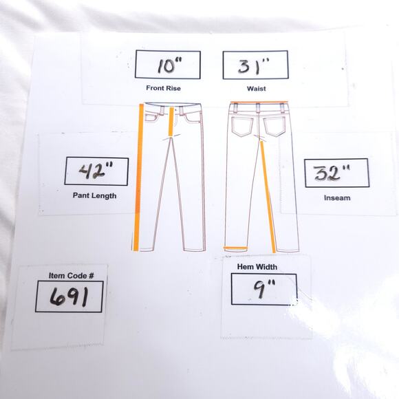 7 For All Mankind Austyn Button Zip Medium Wash Denim Jeans Womens Size 32 Blue - Picture 8 of 8